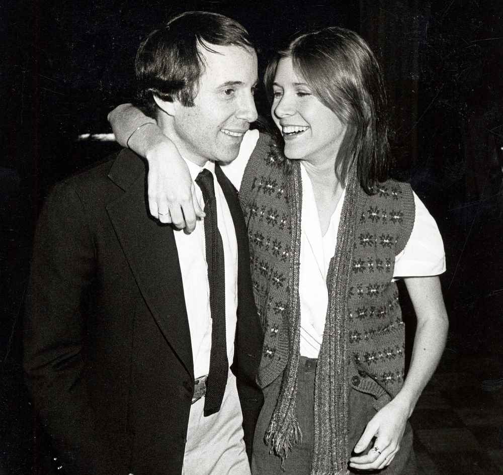 Paul Simon and Carrie Fisher