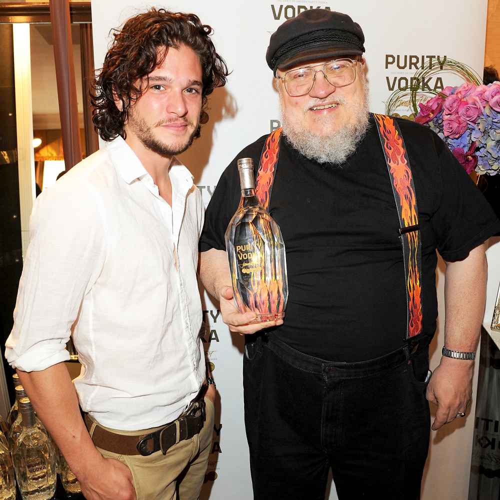 Kit Harington and George R. R. Martin