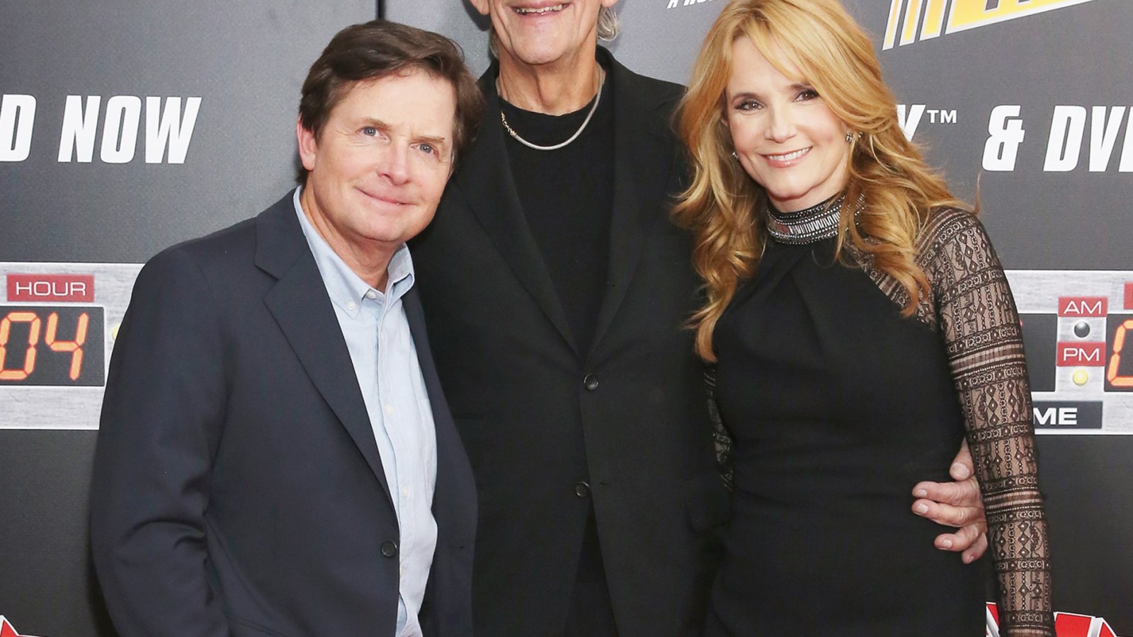 Christopher Lloyd, Lea Thompson and Michael J. Fox