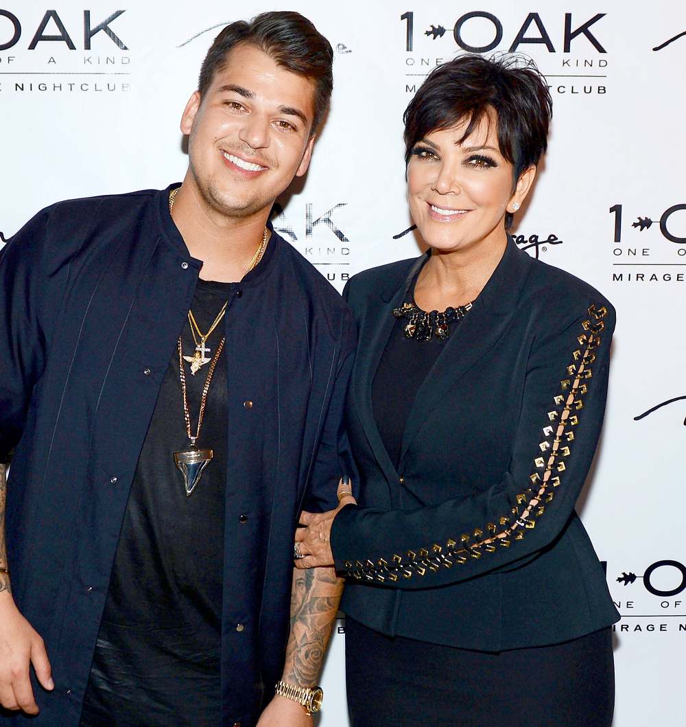 Rob Kardashian and Kris Jenner