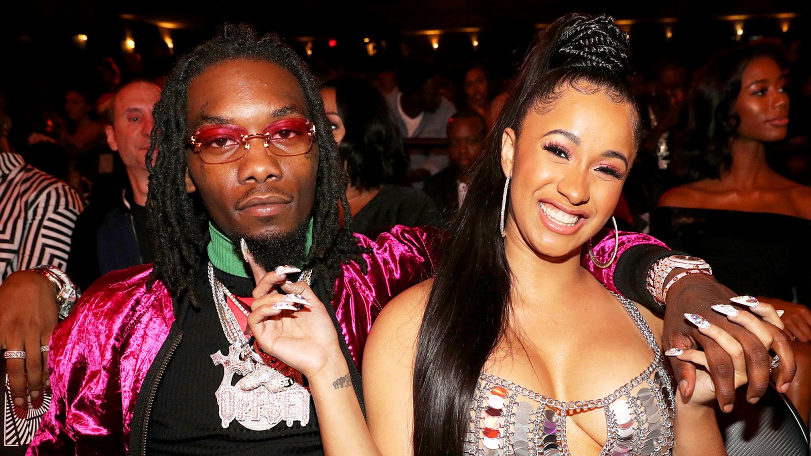 Offset and Cardi B attend the 2017 BET Hip Hop Awards on October 6, 2017 in Miami Beach, Florida.
