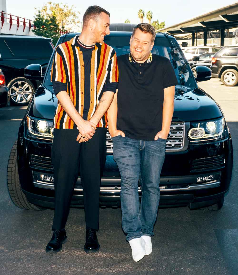 Sam Smith performs in a Carpool Karaoke with James Corden during ‘Late Late Show with James Corden’