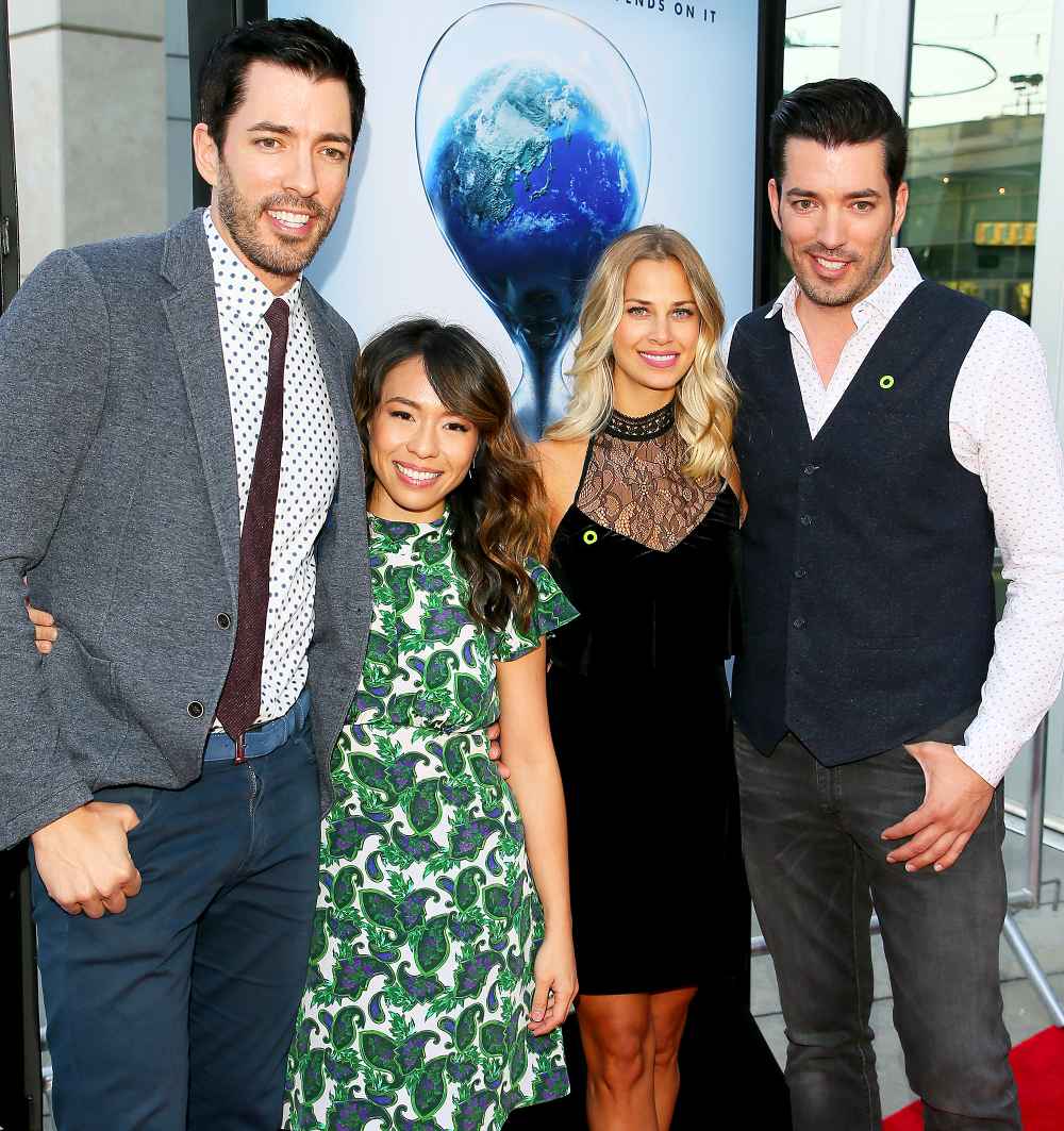 Drew Scott, Linda Phan, Jacinta Kuznetsov and Jonathan Scott attend a screening "An Inconvenient Sequel: Truth To Power" on July 25, 2017 in Hollywood, California.