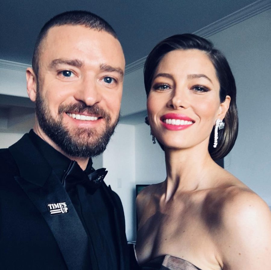 Justin Timberlake Jessica Biel Golden Globes 2018