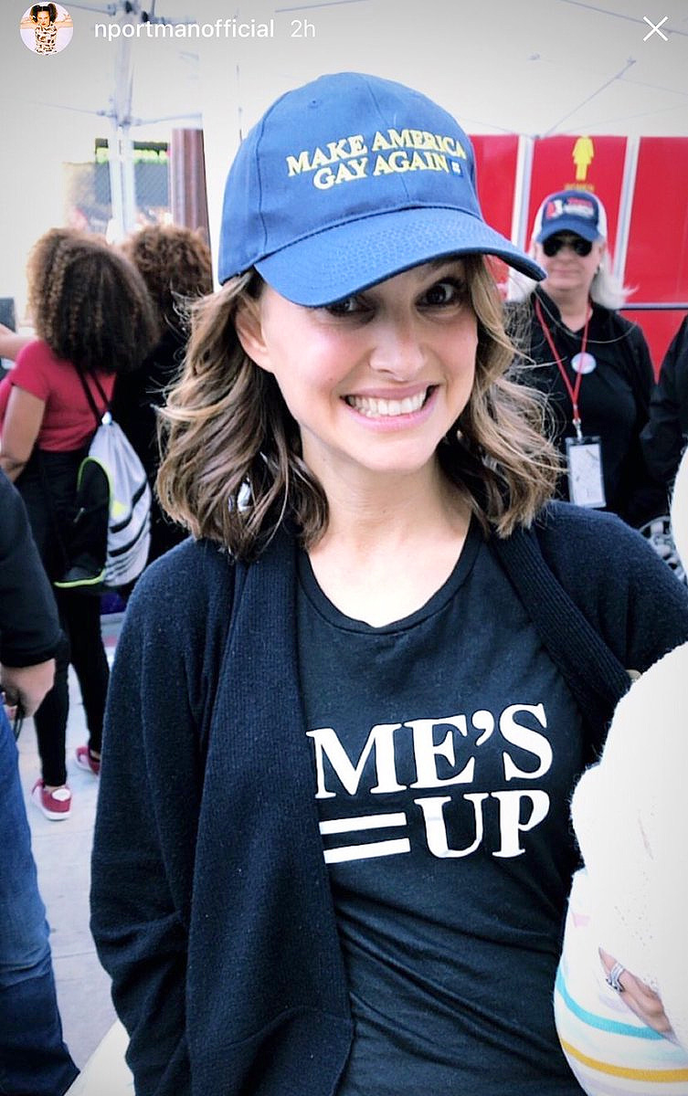 Natalie Portman, Women's March 2018