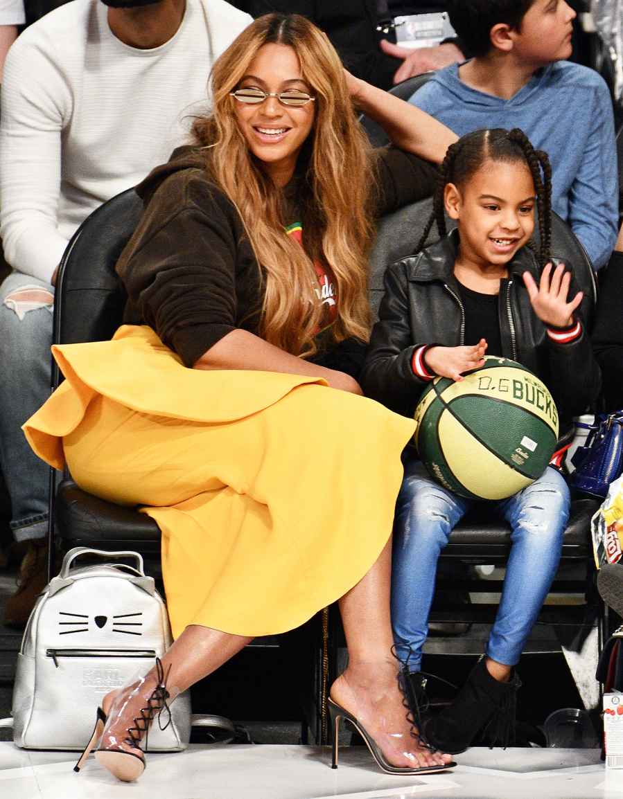 Beyonce Blue Ivy NBA All-Star Game