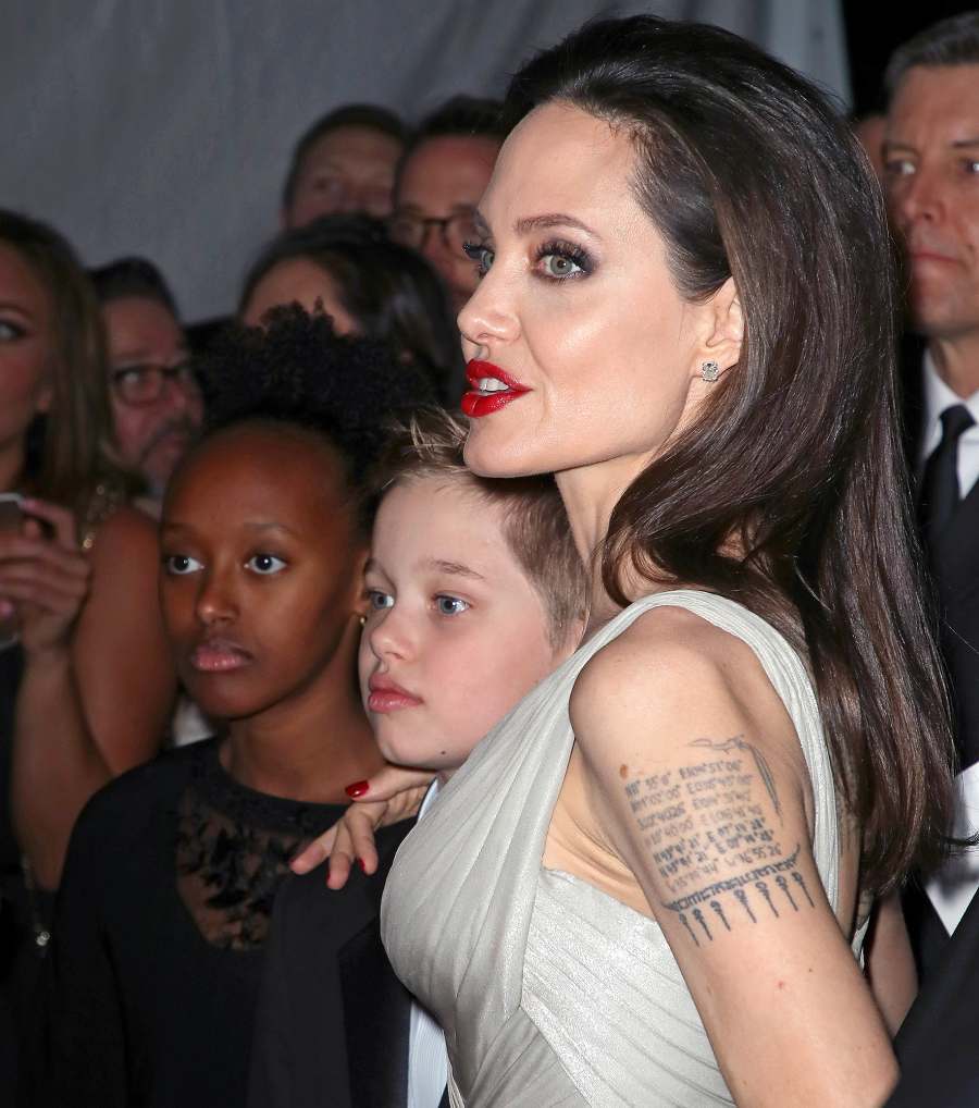 Shiloh Nouvel Jolie-Pitt, Angelina Jolie, Zahara Marley Jolie-Pitt, 45th Annual Annie Awards