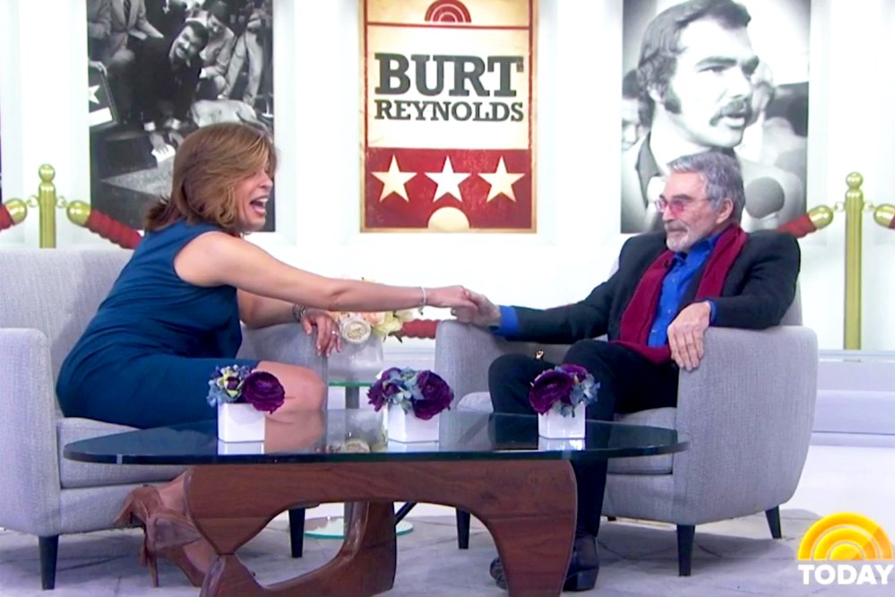 Hoda Kotb and Burt Reynolds on 'Today' show