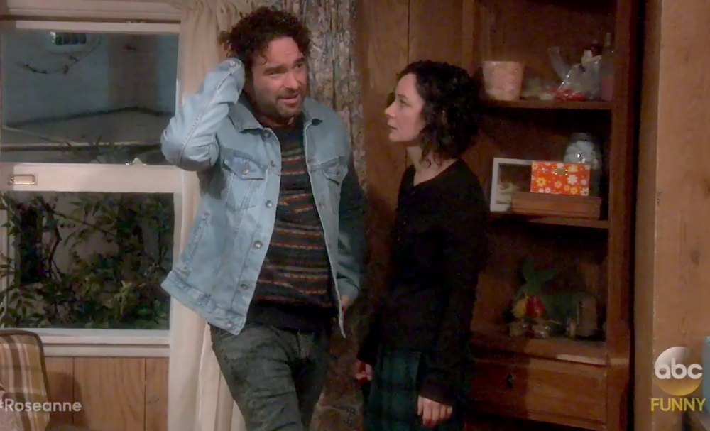 johnny-galecki-sara-gilbert-roseanne-2018