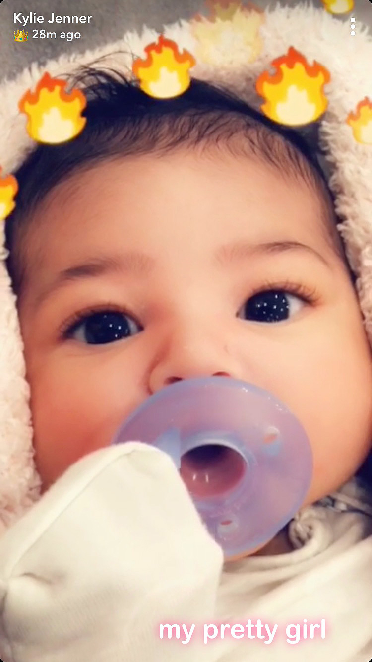 Stormi Webster, Kylie Jenner, Snapchat