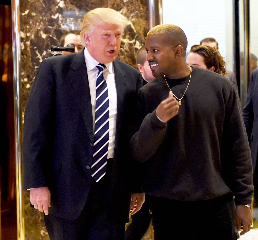 Donald Trump and Kanye West meet at Trump Tower December 13, 2016 in New York City.