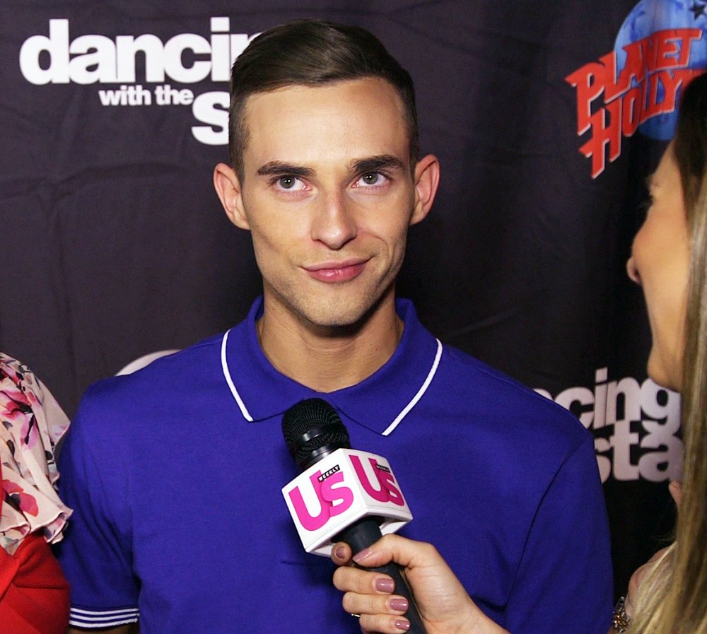 Adam Rippon meeting Britney Spears