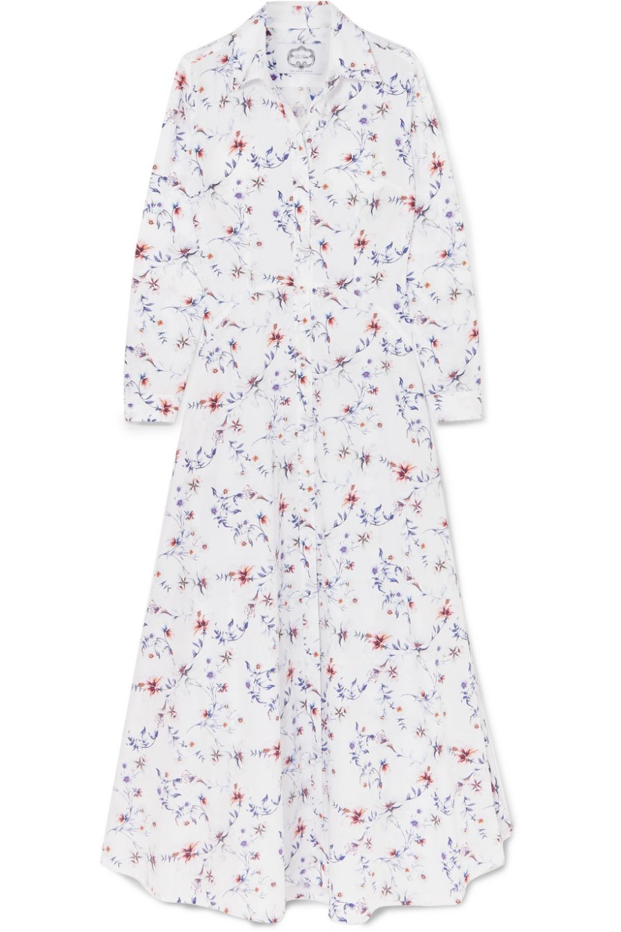 Floral Cotton Maxi Shirtdress