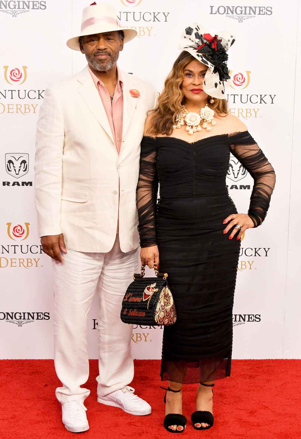 Tina and Richard Lawson attend Kentucky Derby 144 on May 5, 2018 in Louisville, Kentucky.