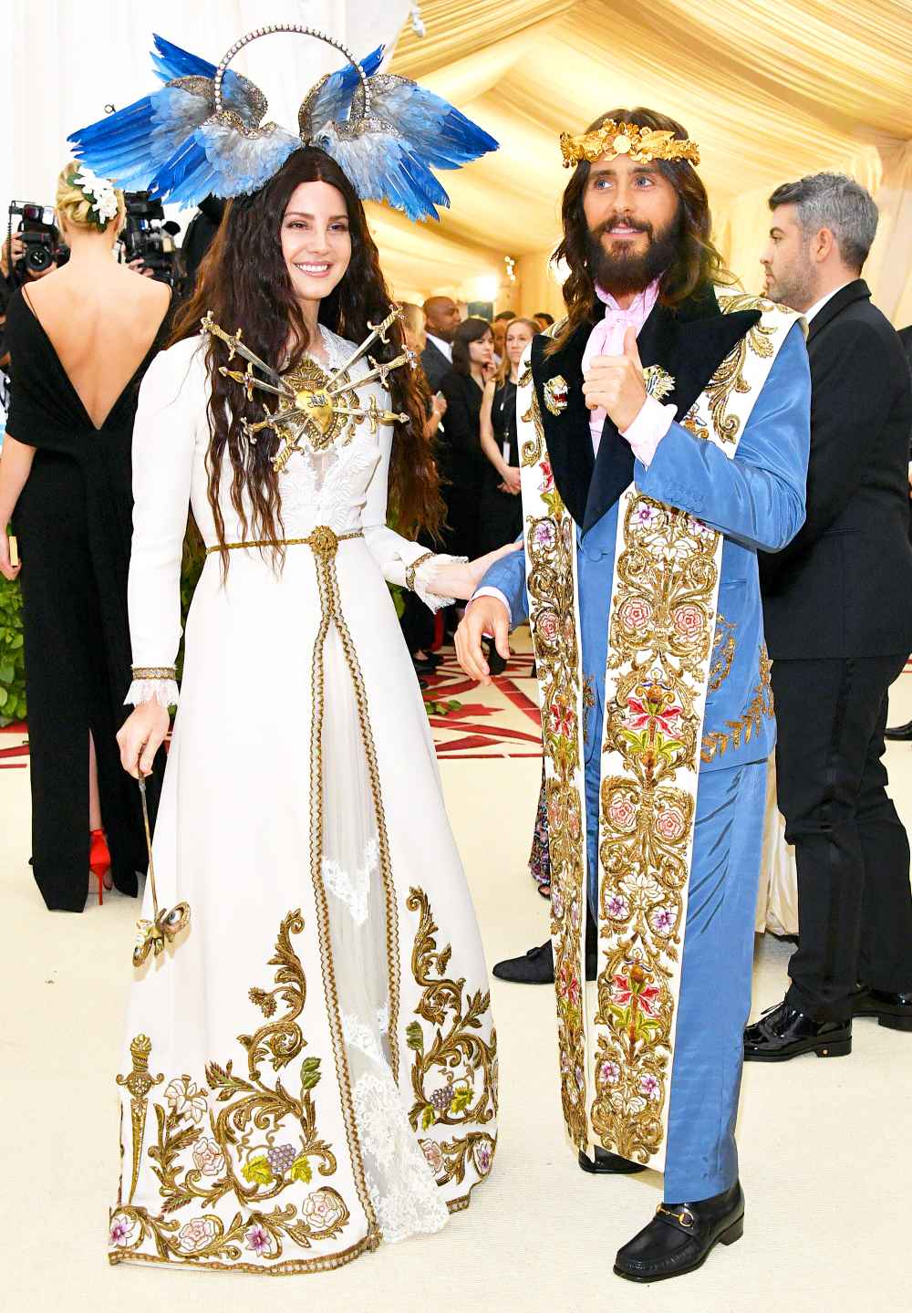 Lana Del Rey and Jared Leto attend the Heavenly Bodies: Fashion & The Catholic Imagination Costume Institute Gala at The Metropolitan Museum of Art on May 7, 2018 in New York City.