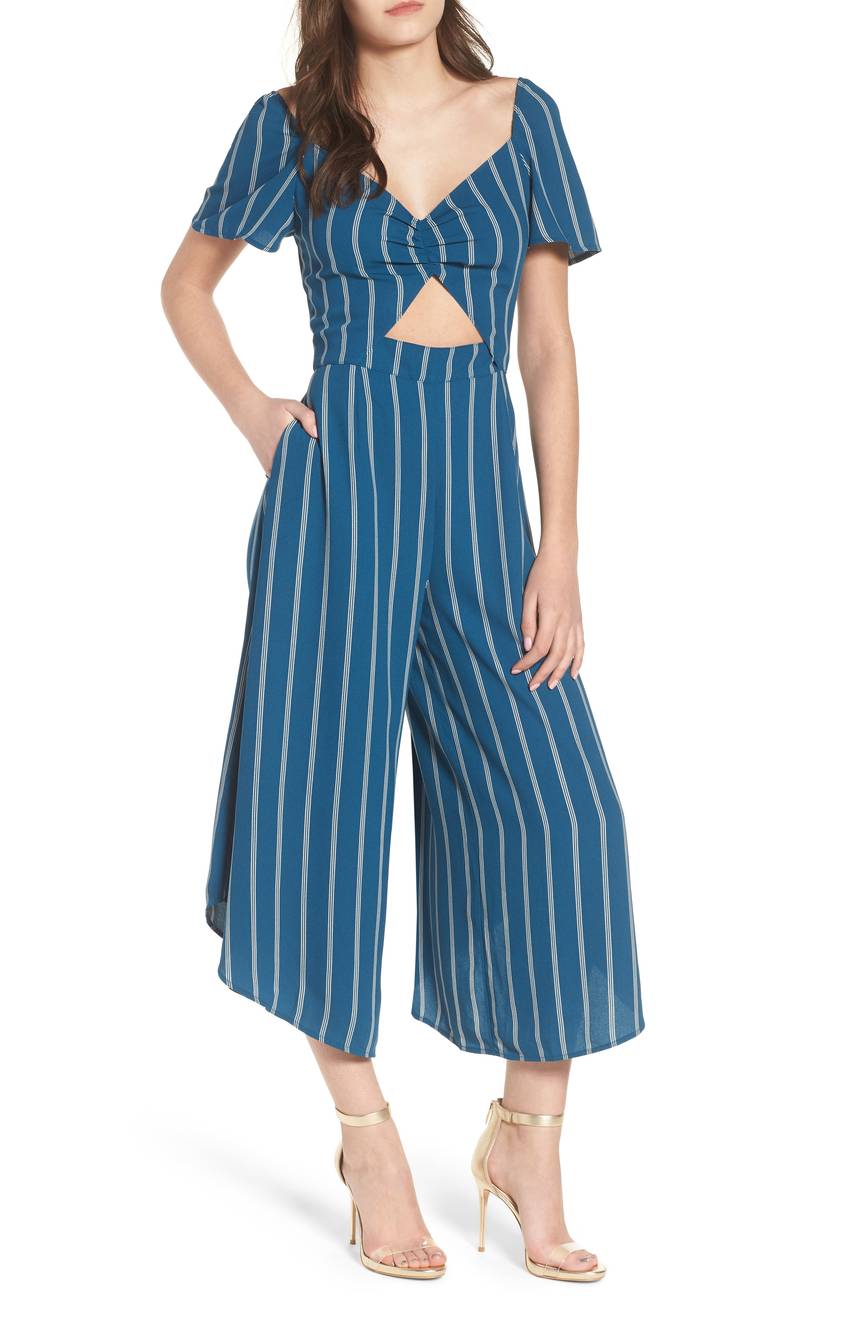 Cutout Culotte Jumpsuit