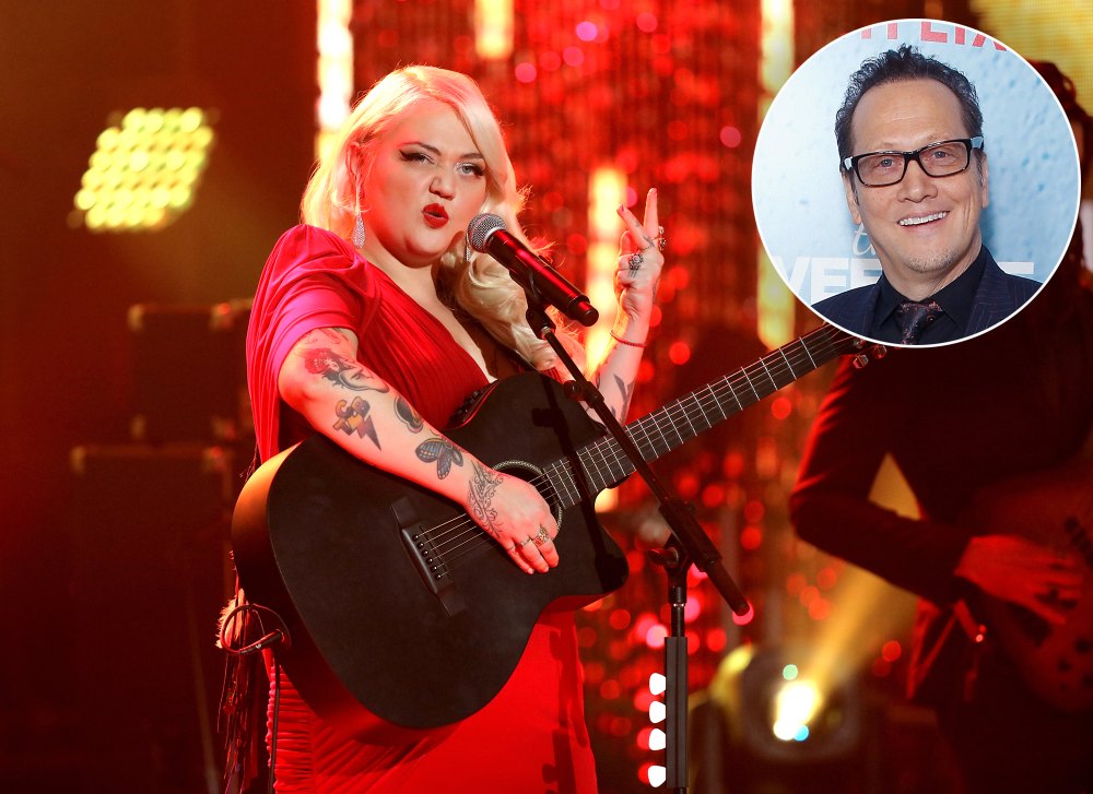 Musician Elle King and Rob Schneider