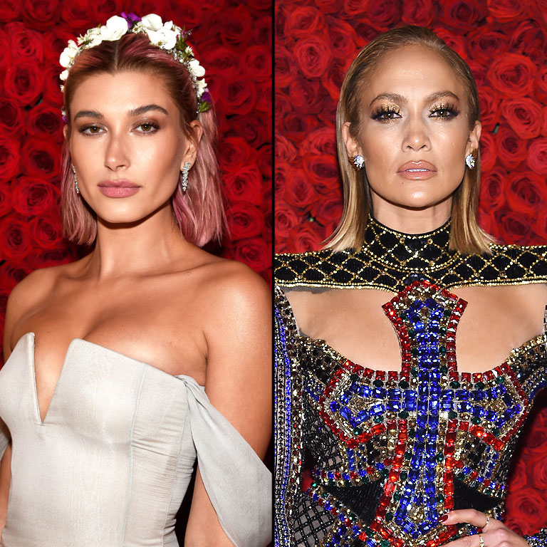 Hailey Baldwin + Jennifer Lopez