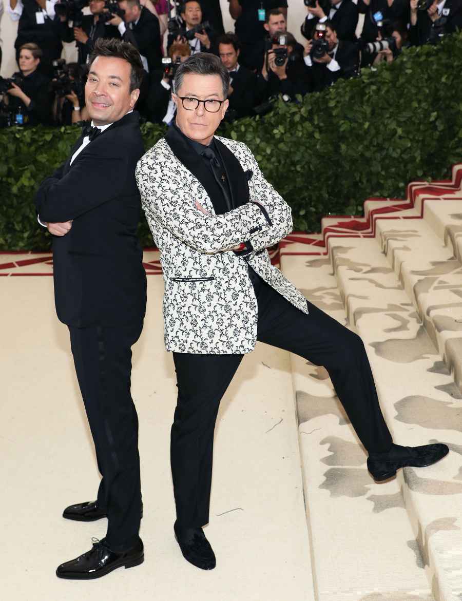 Jimmy Fallon and Stephen Colbert