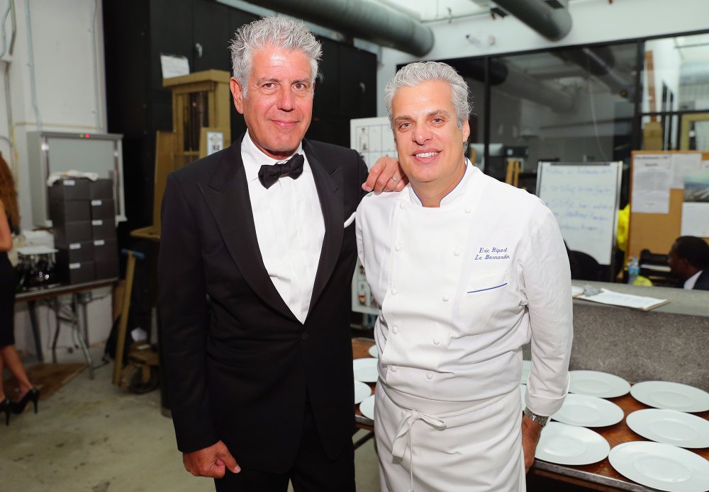 Chefs Anthony Bourdain and Eric Ripert
