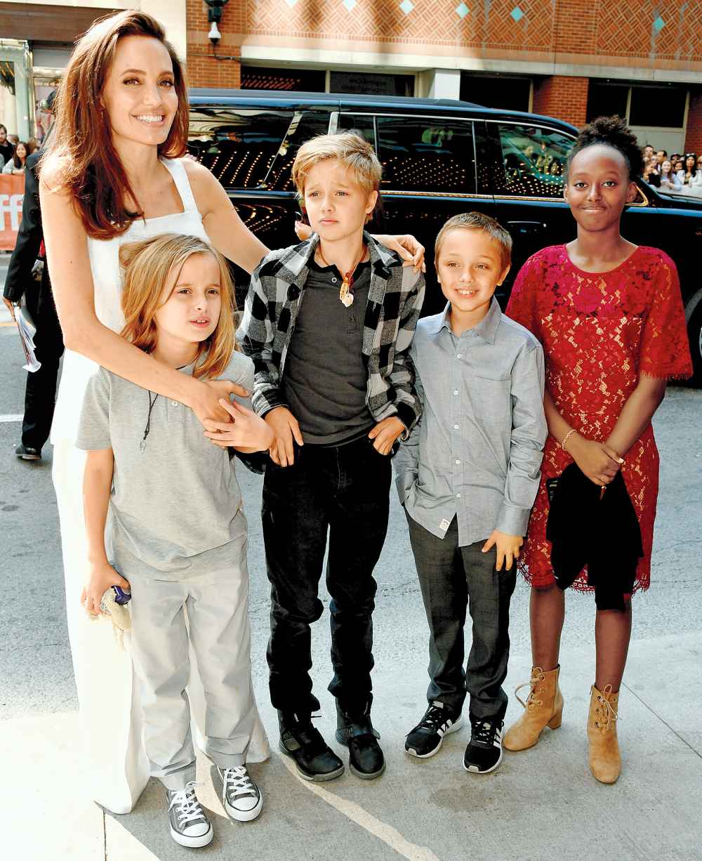 Angelina Jolie Vivienne Shiloh Knox Zahara