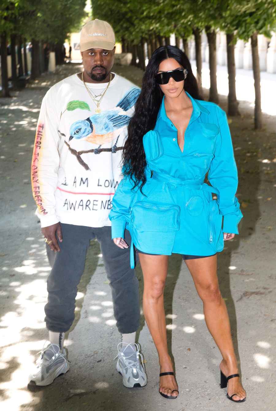 Kanye West and Kim Kardashian