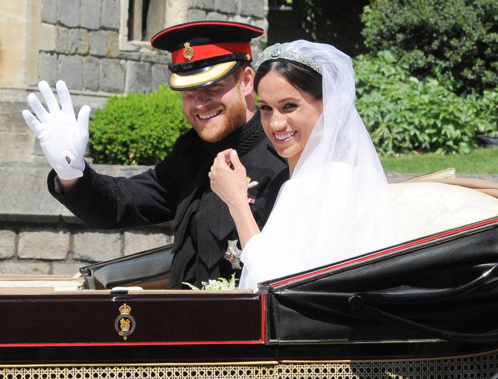 Duchess Meghan Happy Royal Wedding Over
