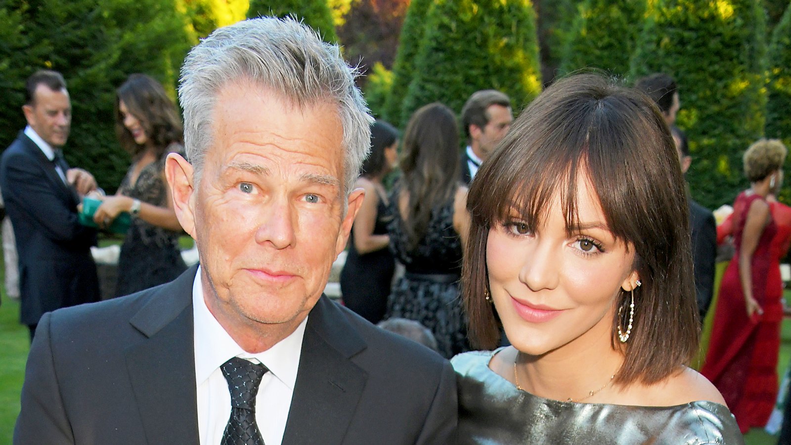David Foster and Katharine McPhee attend the Argento Ball for the Elton John AIDS Foundation on June 27, 2018 in Windsor, England.