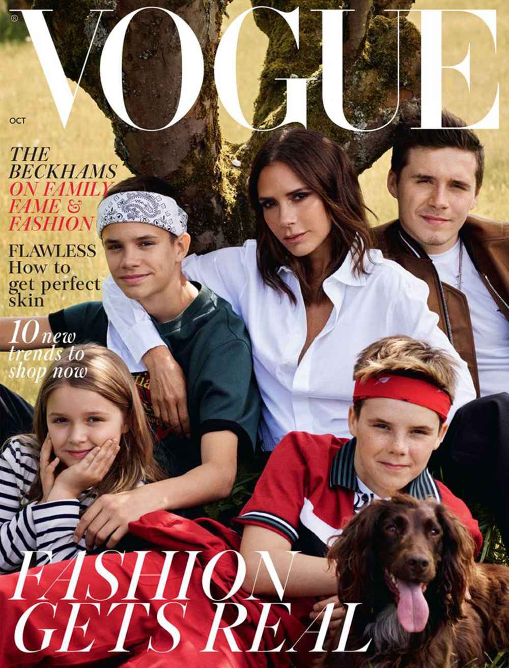 Beckham Family on the cover of British Vogue