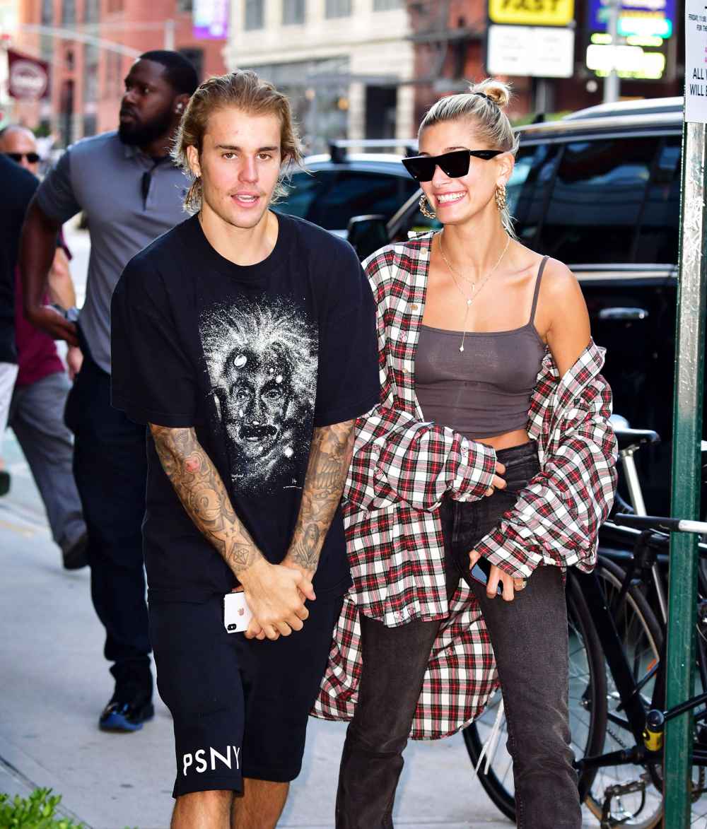 Hilaria Baldwin, Justin Bieber, and Hailey Baldwin