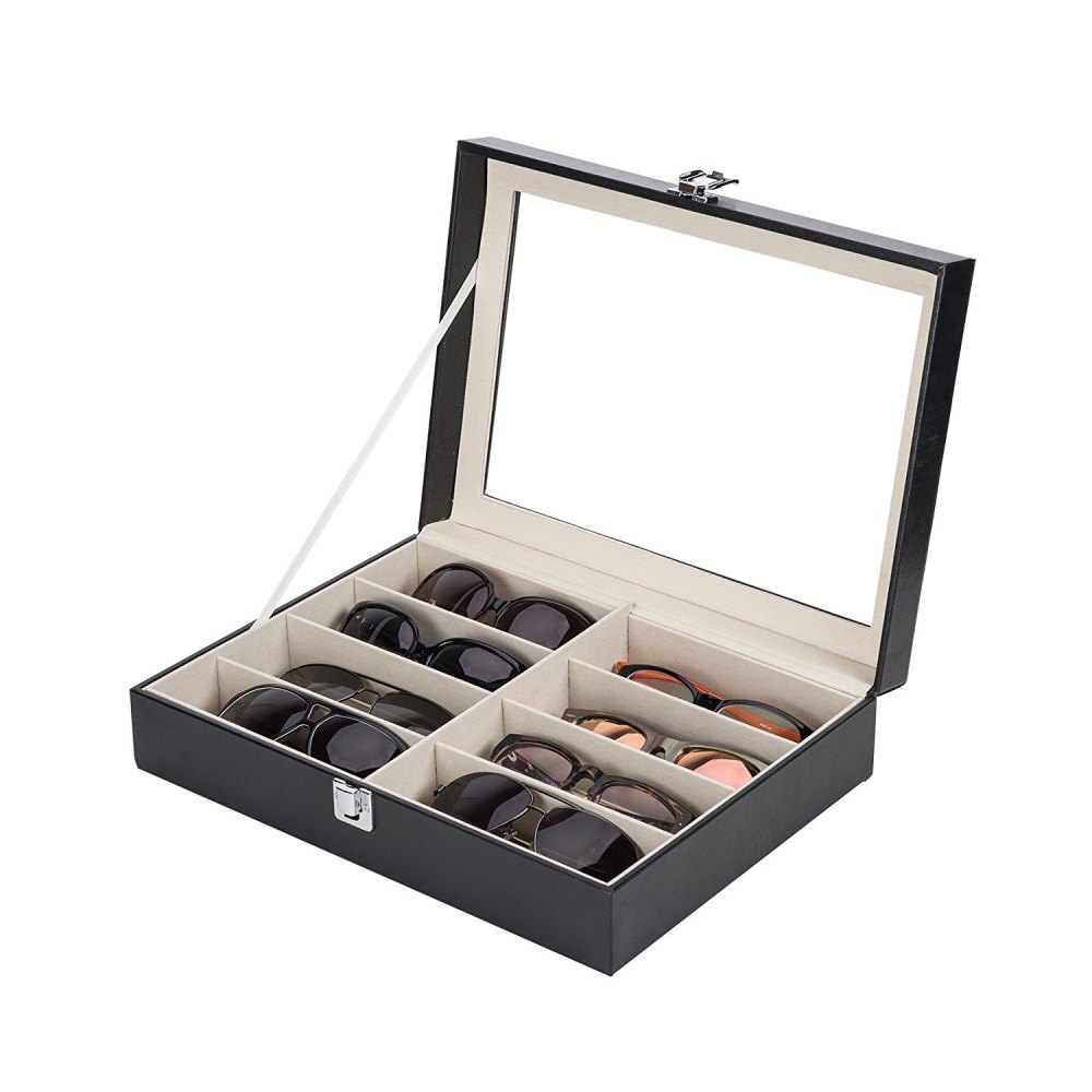 CO-Z Leather Multi Sunglasses Organizer