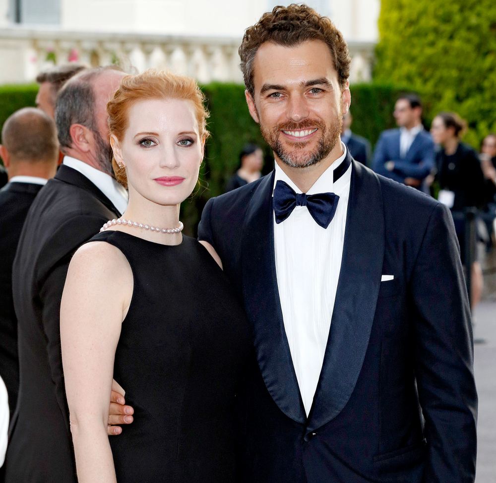 Jessica Chastain and Gian Luca Passi de Preposulo baby