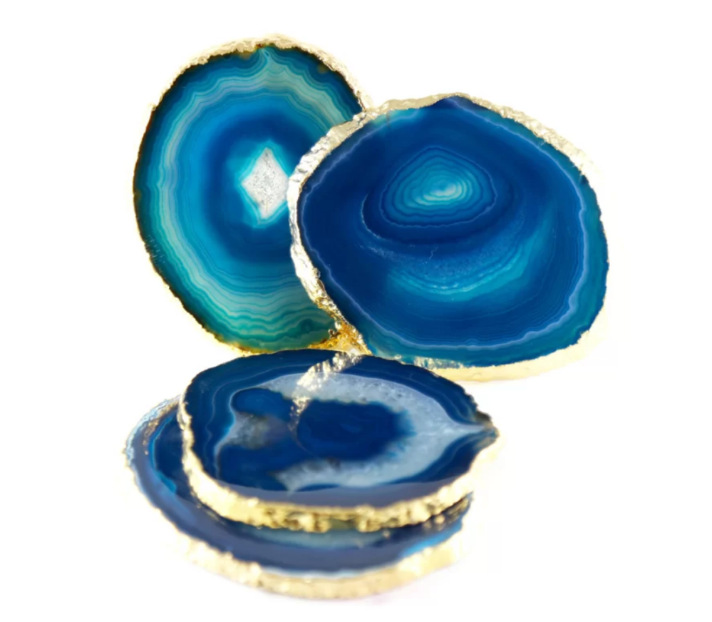 agate coasters geode style wayfair