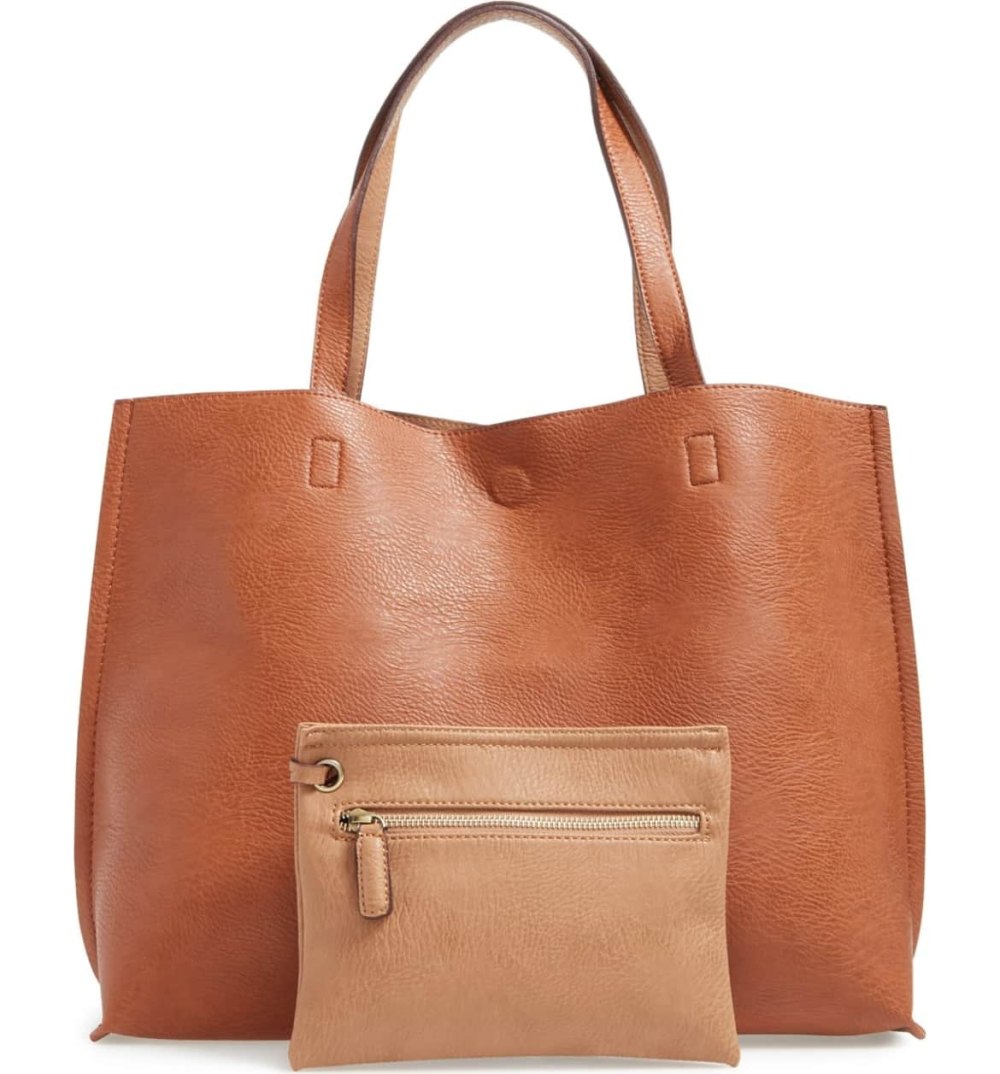 faux leather tote nordstrom