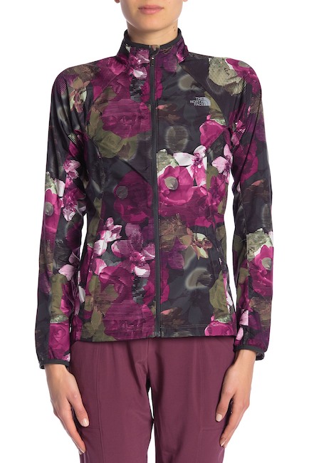 grape leaf print jacket north face