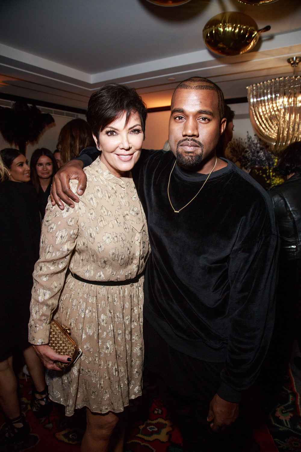 Kris Jenner and Kanye West