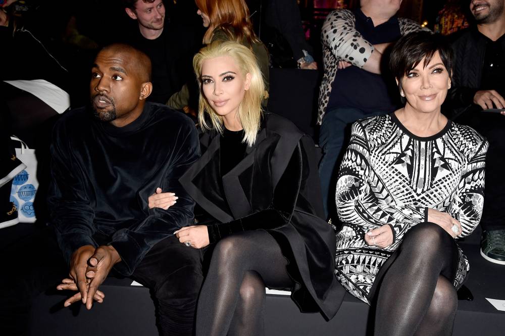 Kim Kardashian, Kanye West and Kris Jenner