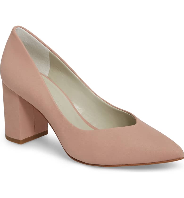 neutral shade saffy block heel