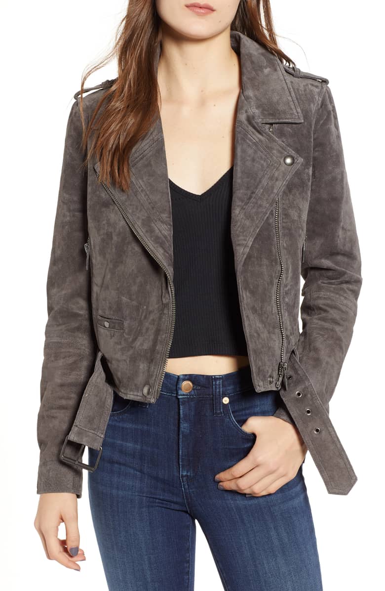 suede moto jacket