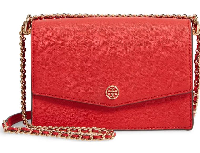 tory burch mini robinson convertible leather shouder bag