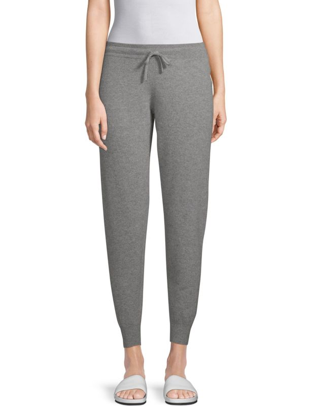 cashmere saks fifth avenue cashmere tapered joggers