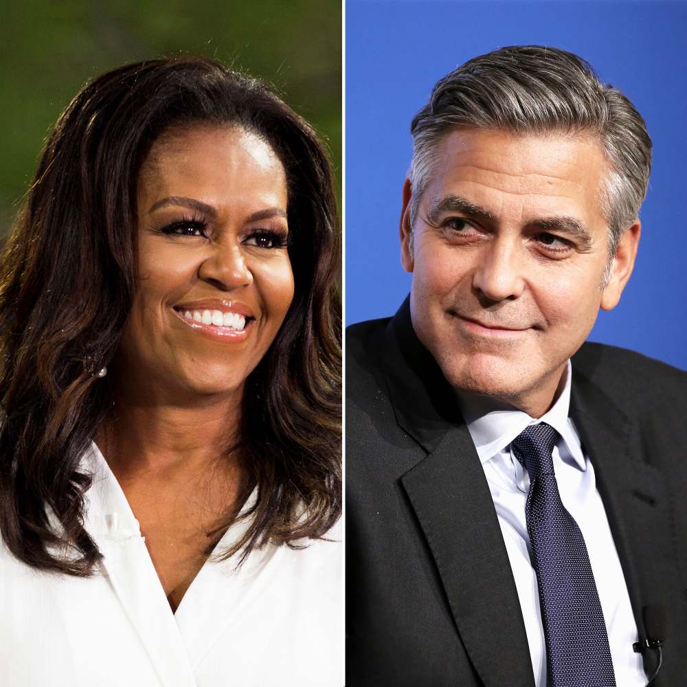 Michelle Obama and George Clooney