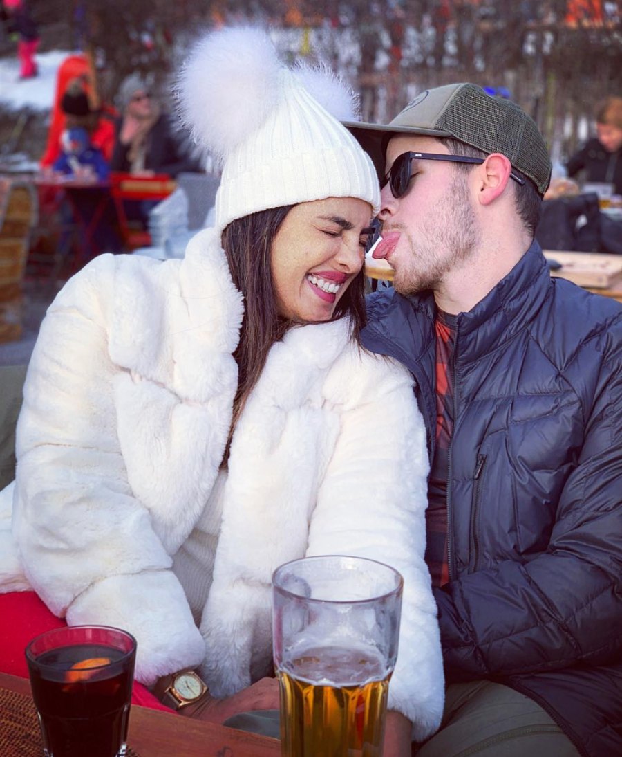 Nick Jonas Priyanka Chopra Couples Style Skiing