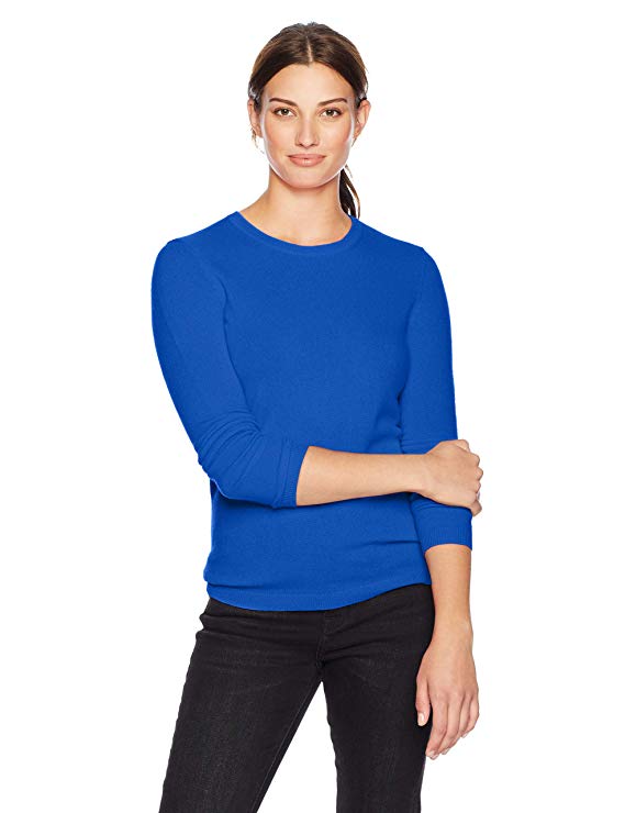 blue crewneck sweater