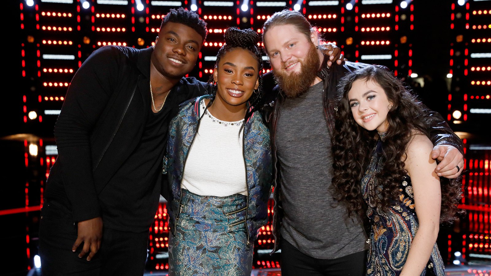who-won-the-voice Kennedy Holmes, Kirk Jay, Chris Kroeze and Chevel Shepherd
