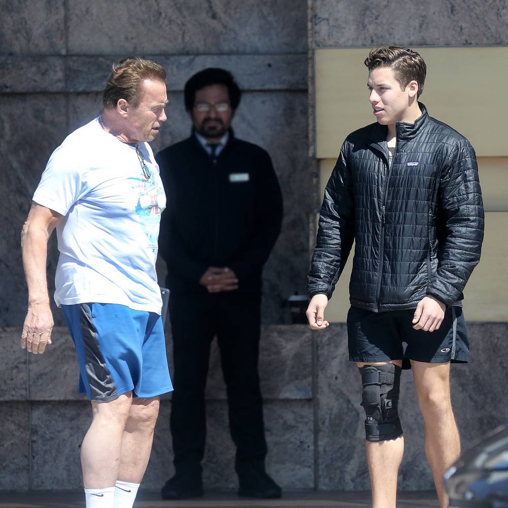 Arnold Schwarzenegger’s Son Joseph Baena Recreates Actor's Body Builder Pose