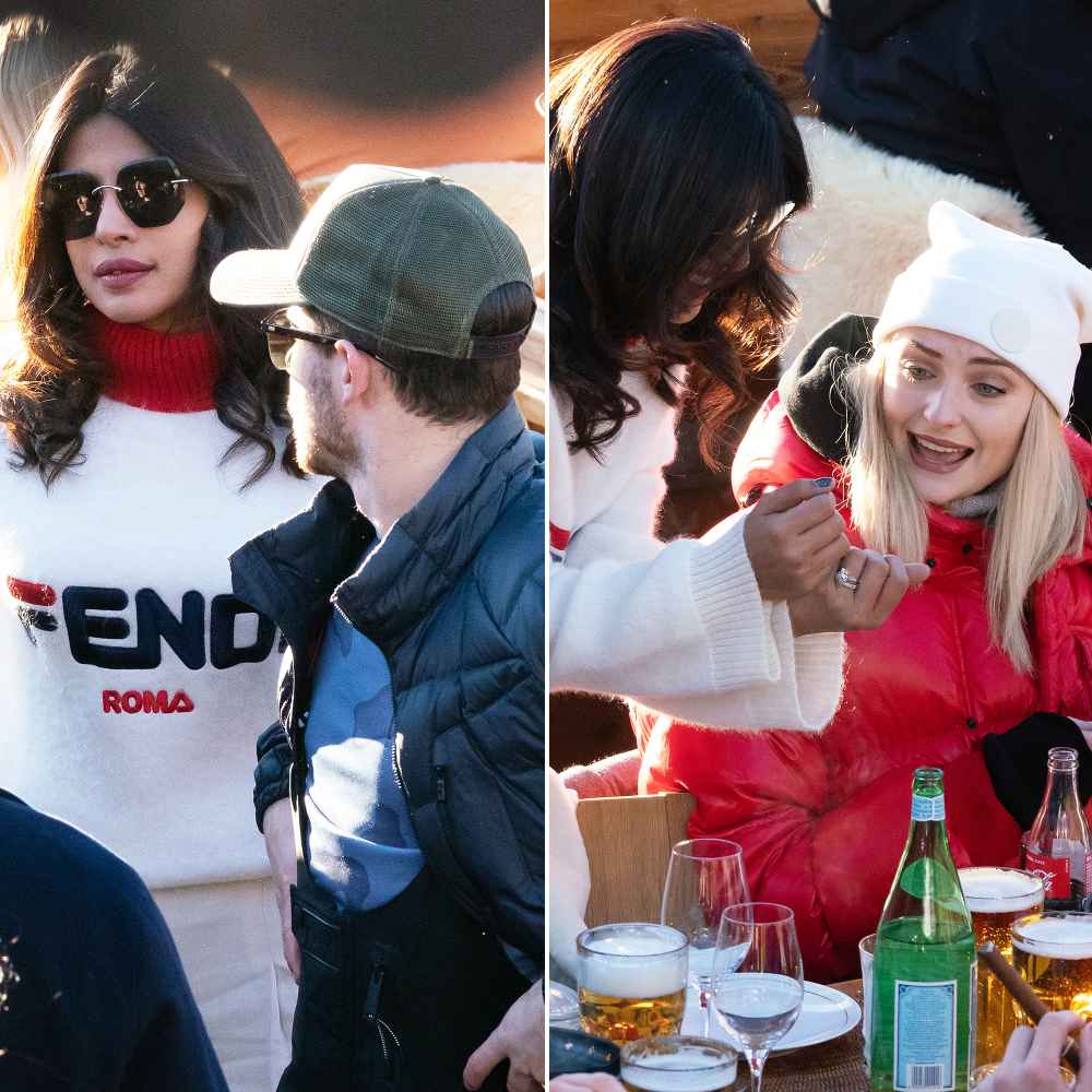 Nick Jonas Priyanka Chopra Sophie Turner Jonas Snowy Vacation