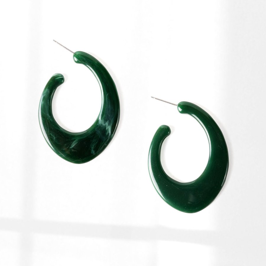 Sustainable hoop earrings