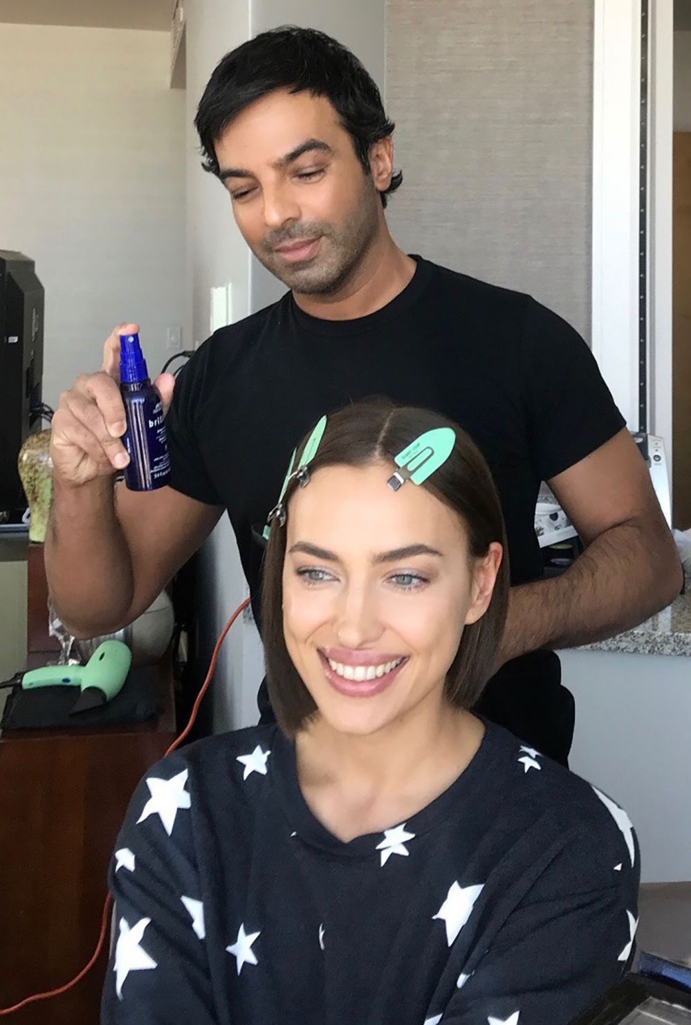 A Behind-the-Scenes Look at Irina Shayk's Blunt Oscars Bob