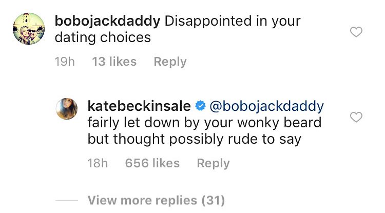 Kate Beckinsale Fires Back Troll Dating Choices
